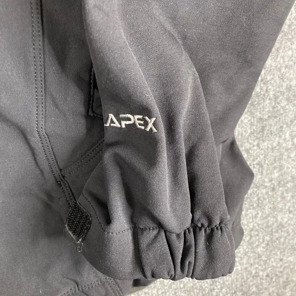 The North Face‎ Jacket XL Mens Black Apex Full Zip Softshell Outdoor Coat